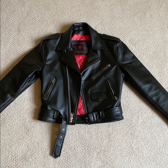 Dolls Kill Jackets & Blazers - Badass Black Vintage Leather Jacket